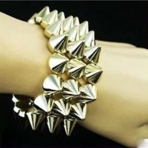 Punk Elastic Spiked Bracelet
